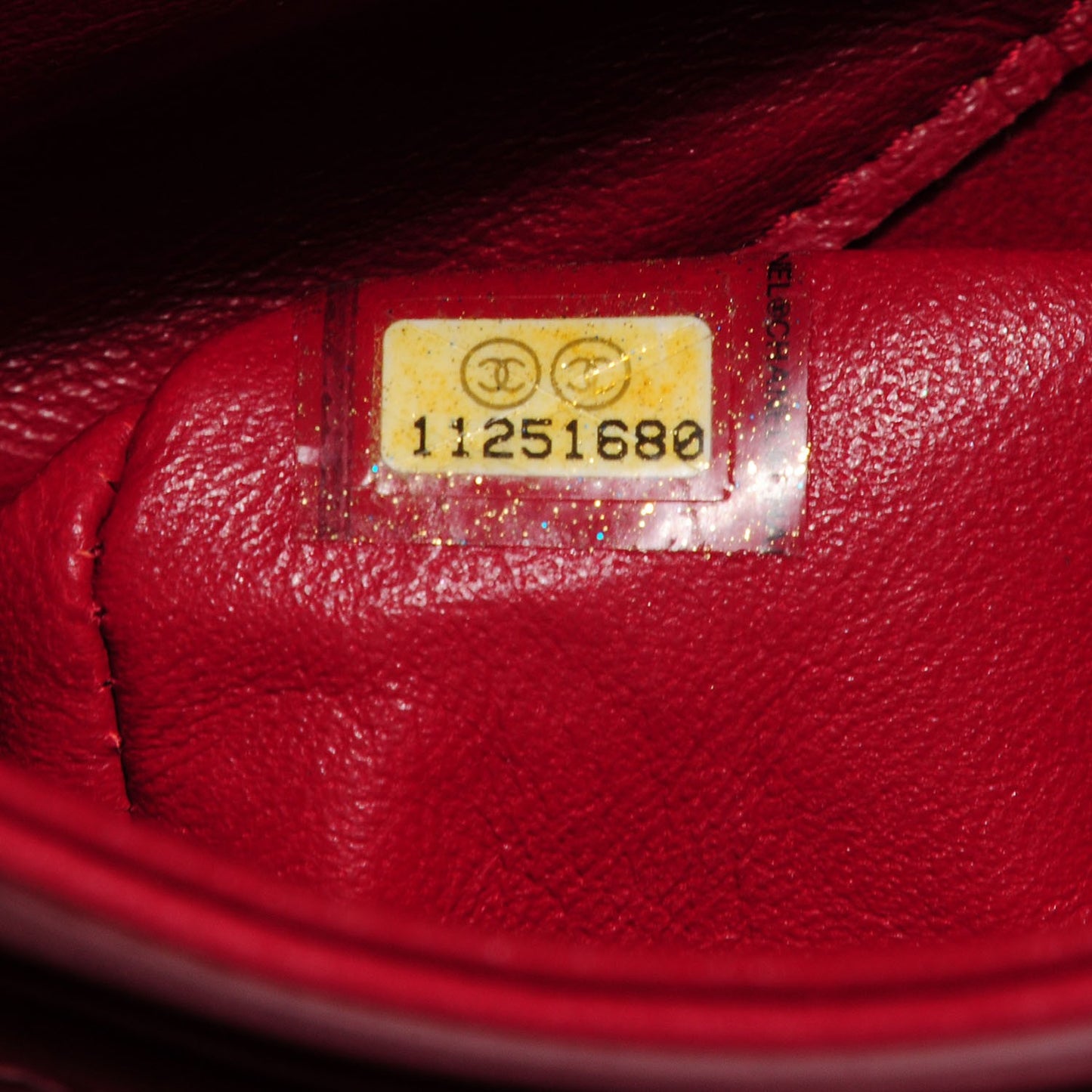 Lambskin Quilted Medium Double Flap Bijoux Chain Red