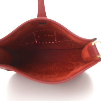 Hermes Taurillon Clemence Evelyne TPM Rouge Grenat 5 of 12