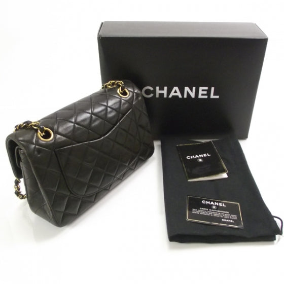 Chanel Lambskin Small Double Flap Dark Brown 3 of 14
