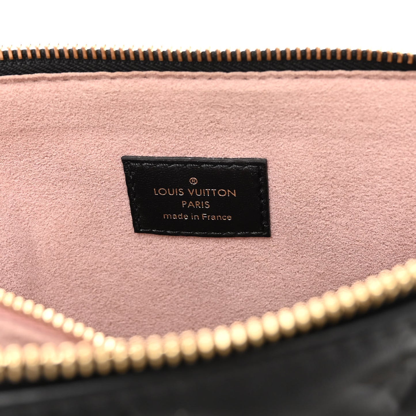 Lambskin Embossed Monogram Coussin PM Black