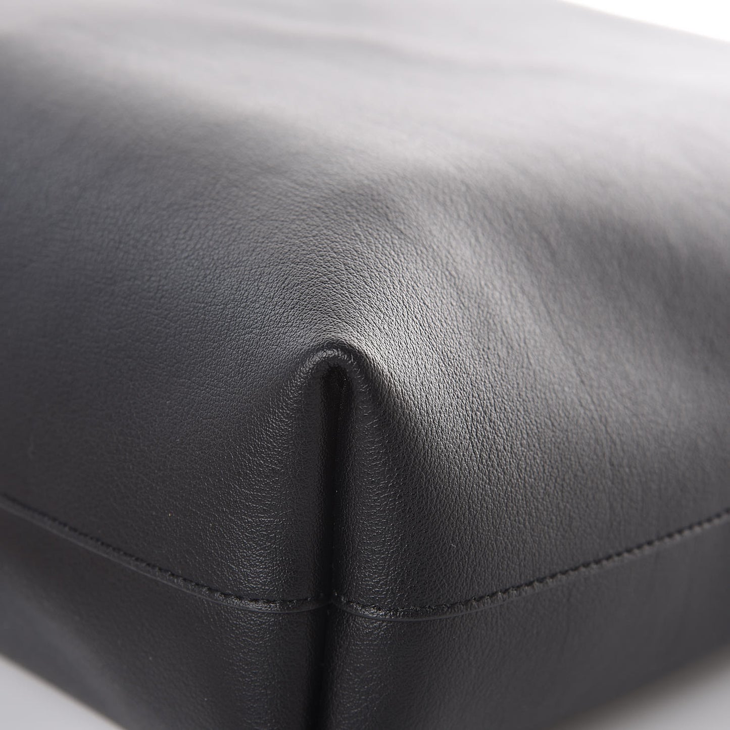Calfskin Medium Shopping Tote Black
