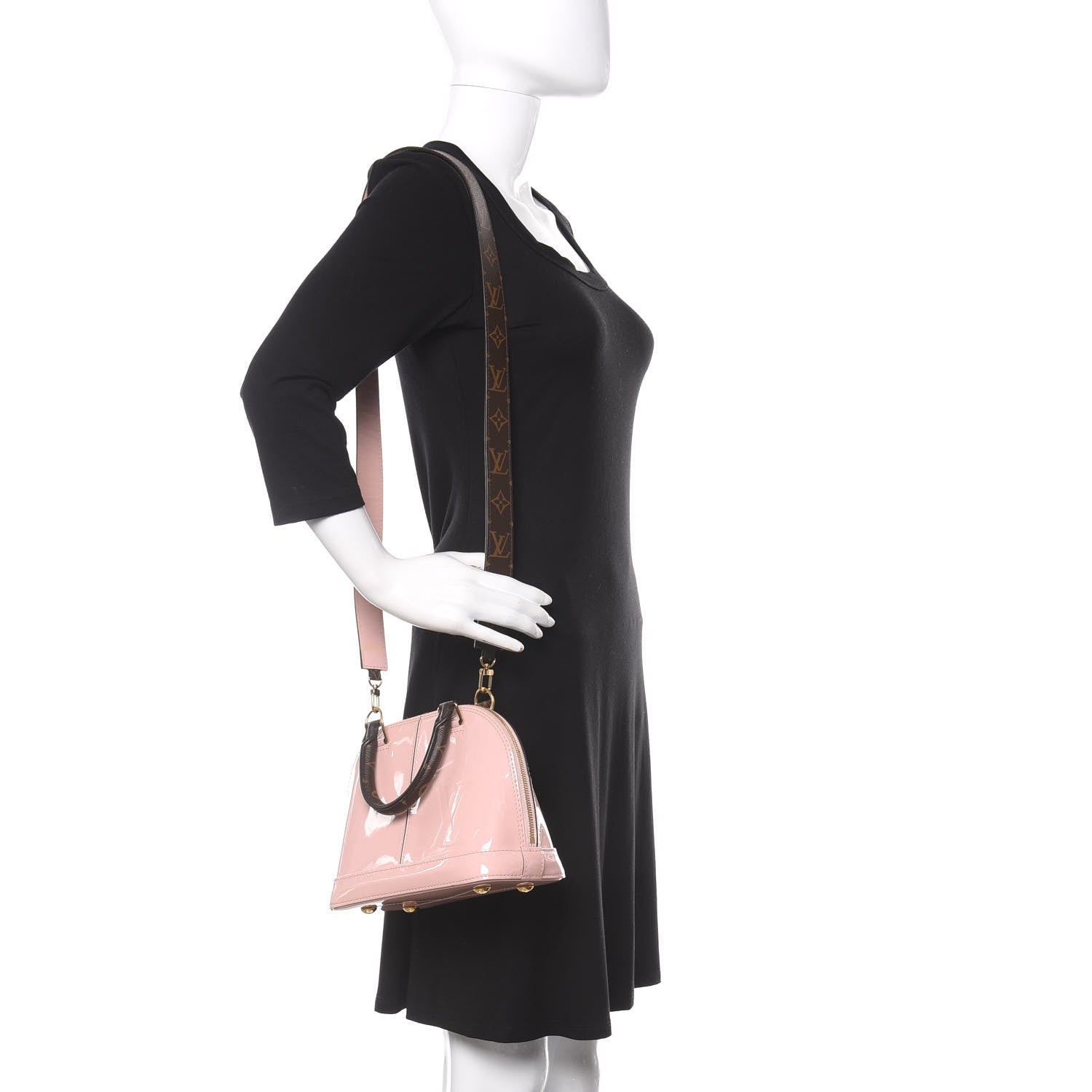 Louis Vuitton Patent Monogram Alma BB Rose Ballerine 2 of 11