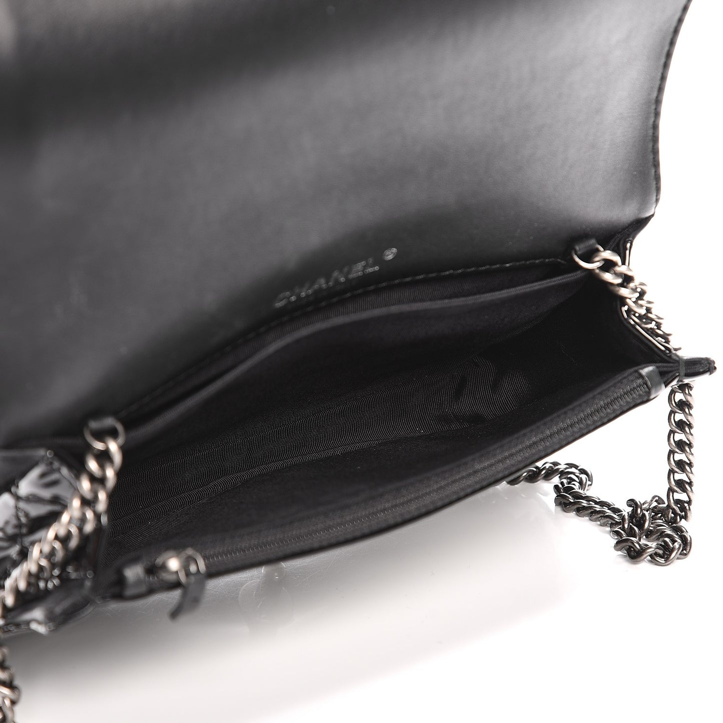 Patent Small Boy Reverso Flap Black