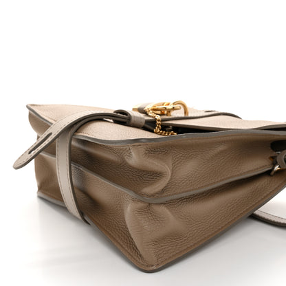 Chloe Grained Calfskin Medium Aby Day Shoulder Bag Motty Grey 10 of 10
