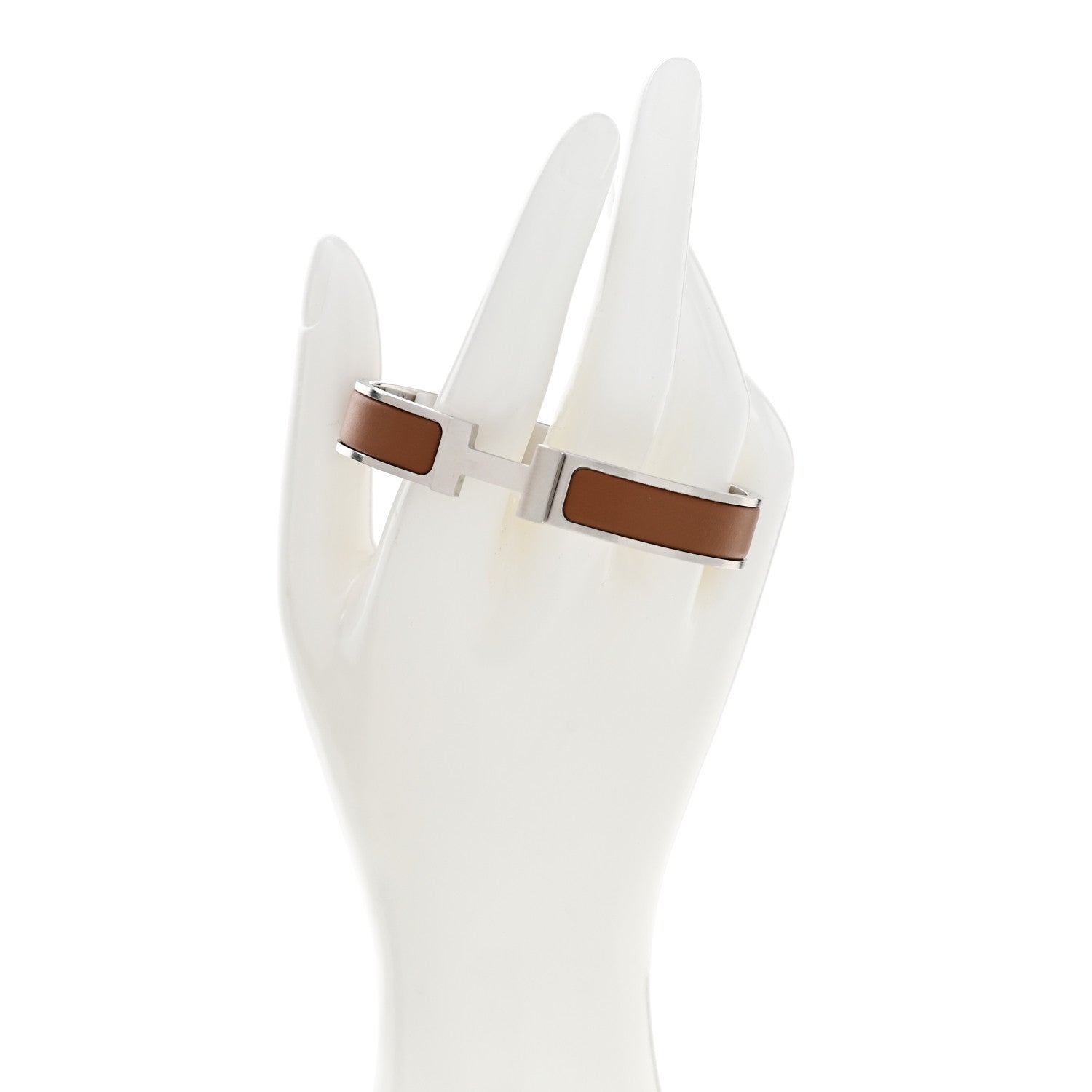 Hermes Matte Enamel Narrow Clic Clac HH Bracelet Gold Gold 2 of 4