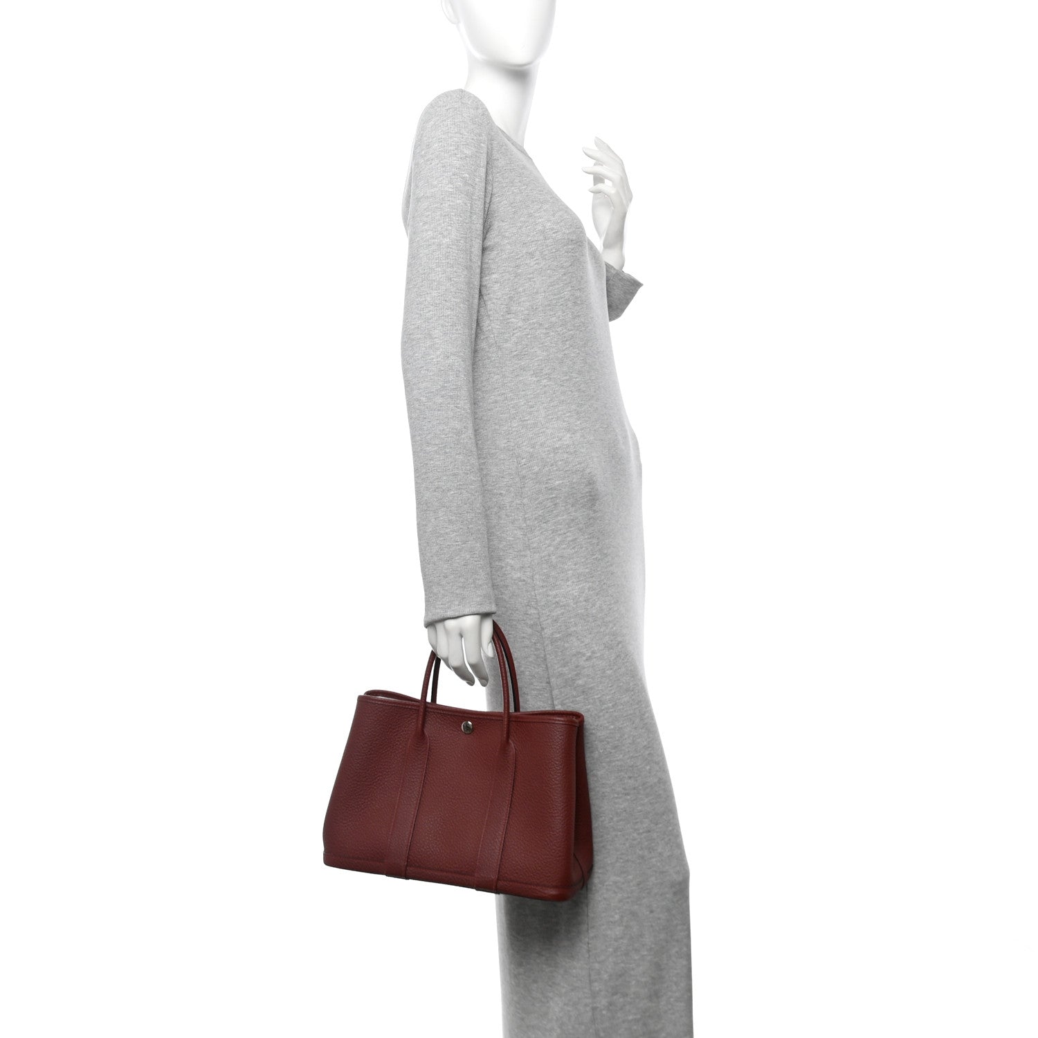 Hermes Vache Country Garden Party 30 TPM Rouge H 2 of 9