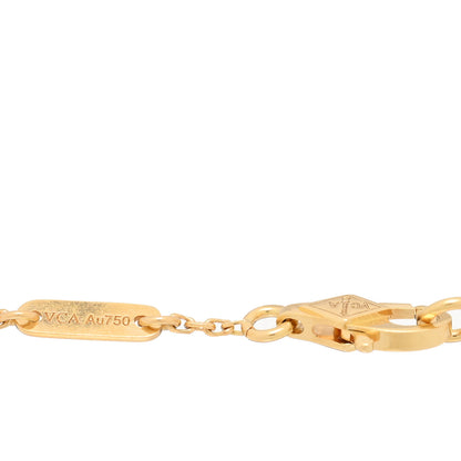 Van Cleef & Arpels 18K Yellow Gold Mother of Pearl Sweet Alhambra Bracelet 3 of 3