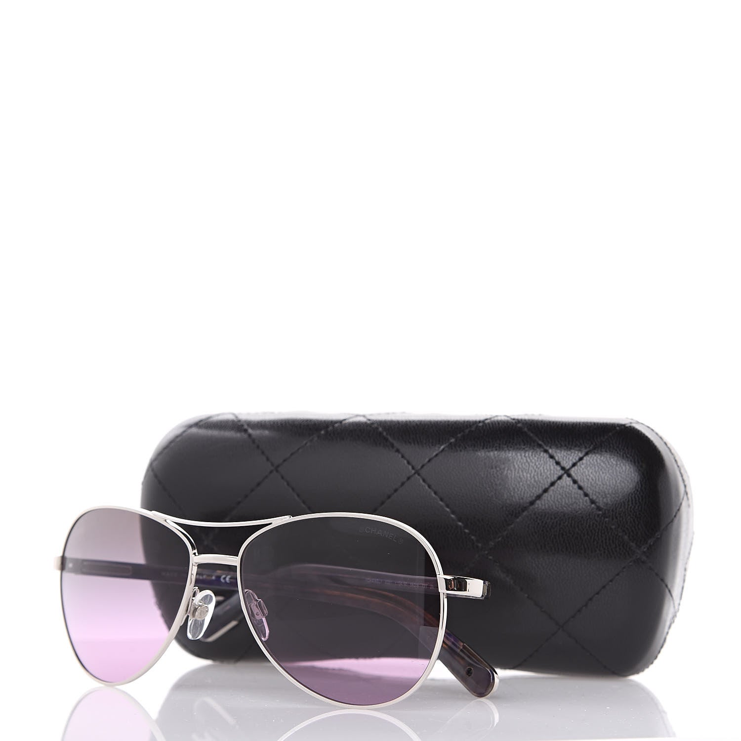 Chanel CC Aviator Sunglasses 4201 Purple 8 of 8