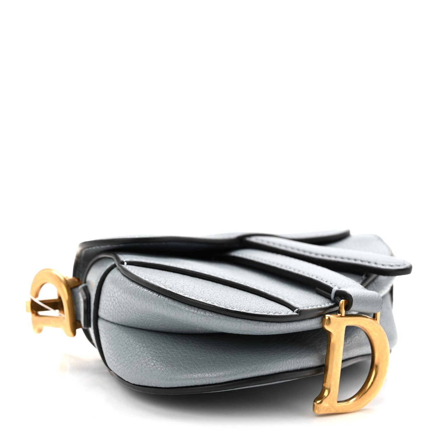 Christian Dior Goatskin Micro Saddle Bag Cloud Blue 1882832