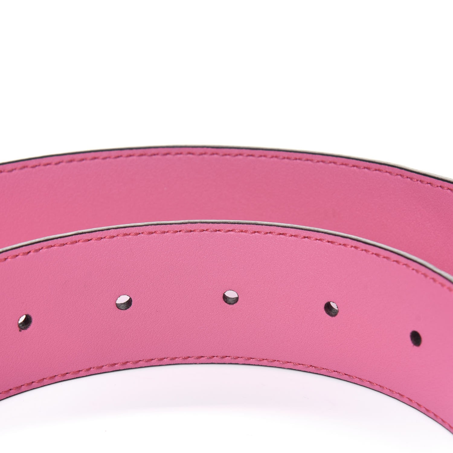 Gucci Moon Calfskin Interlocking G 37mm Belt 110 44 Glossy Pink 6 of 8