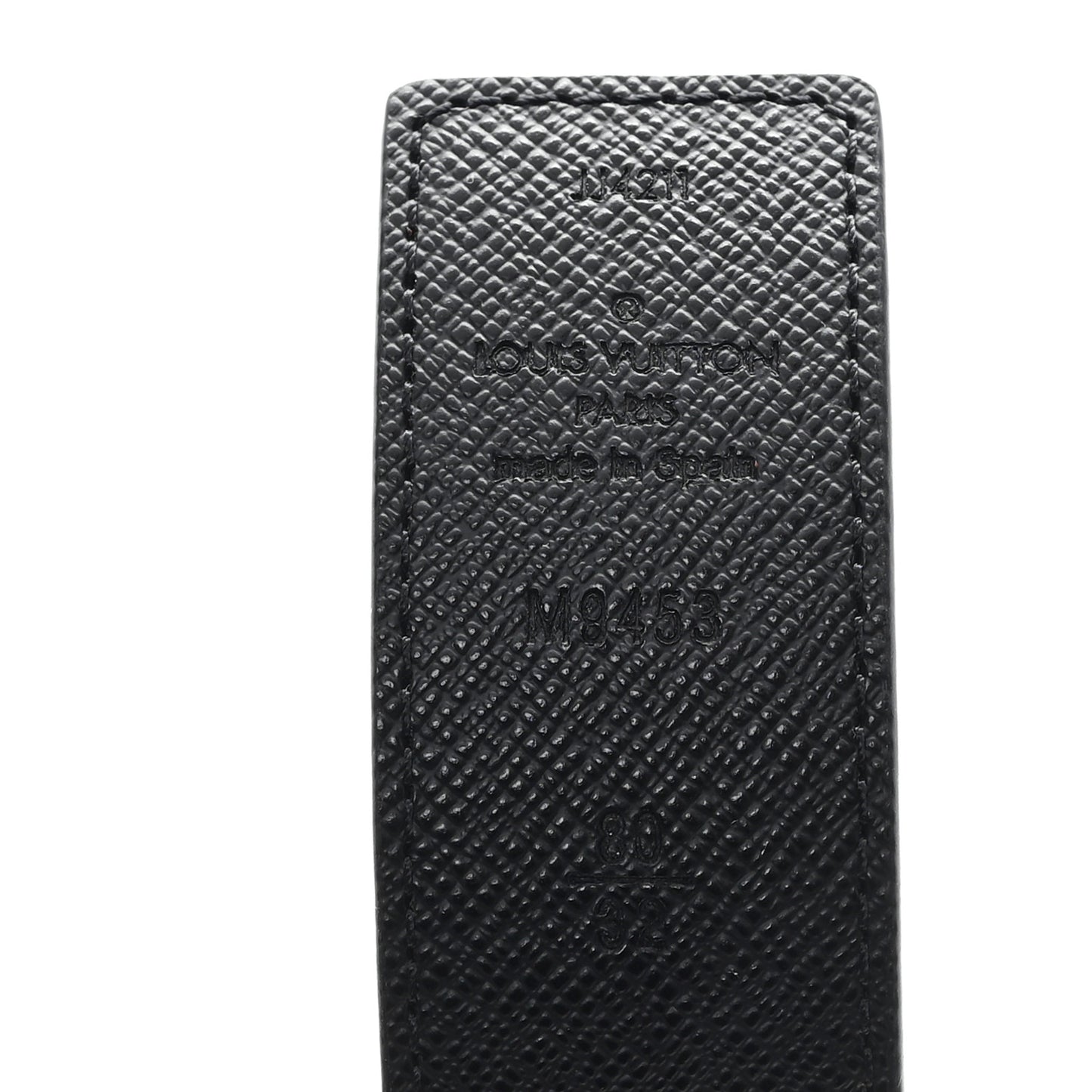 Calfskin Monogram 30mm LV Initiales Reversible Belt 80 32 Black