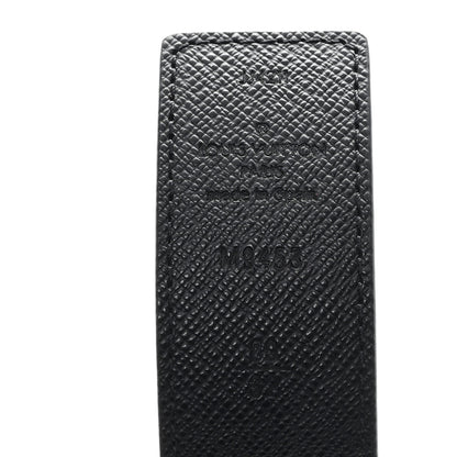 Louis Vuitton Calfskin Monogram 30mm LV Initiales Reversible Belt 80 32 Black 3 of 4