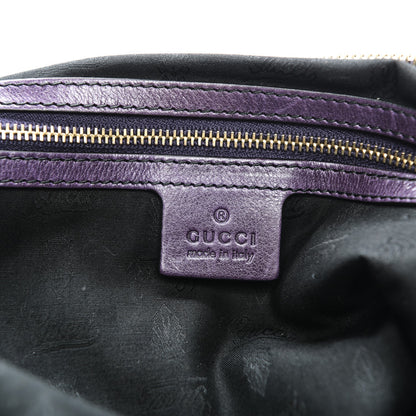 Gucci Calfskin Bamboo Beads Top Handle Bag Purple 7 of 10