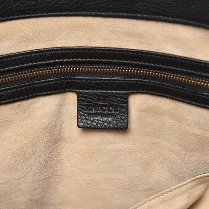 Gucci Pebbled Calfskin Medium 1973 Top Handle Satchel Black 6 of 11
