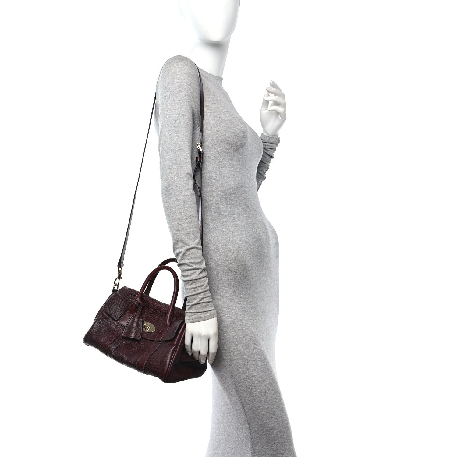 Mulberry Soft Grain Calfskin Small Bayswater Oxblood 2 of 10