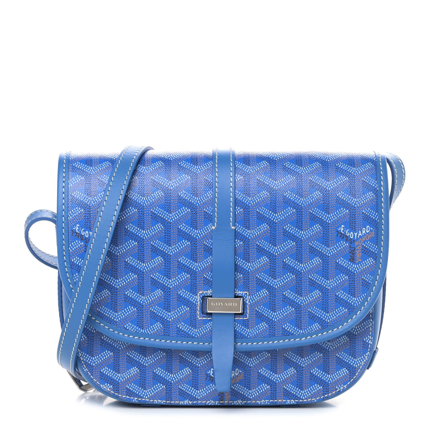 Goyardine Belvedere II PM Messenger Bag Sky Blue