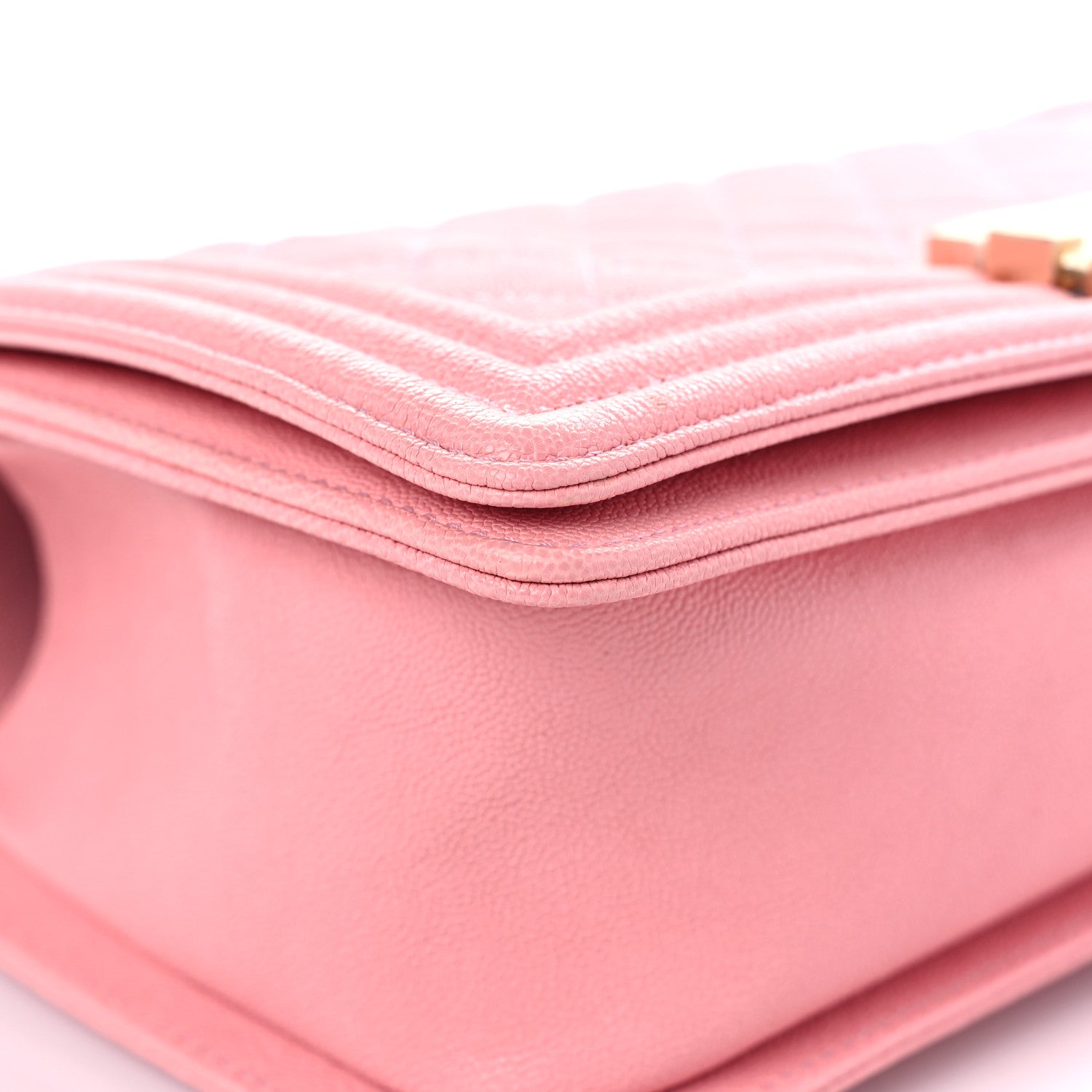 Chanel Caviar Quilted Medium Boy Flap Pink 14 of 22
