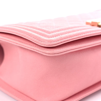 Chanel Caviar Quilted Medium Boy Flap Pink 14 of 22