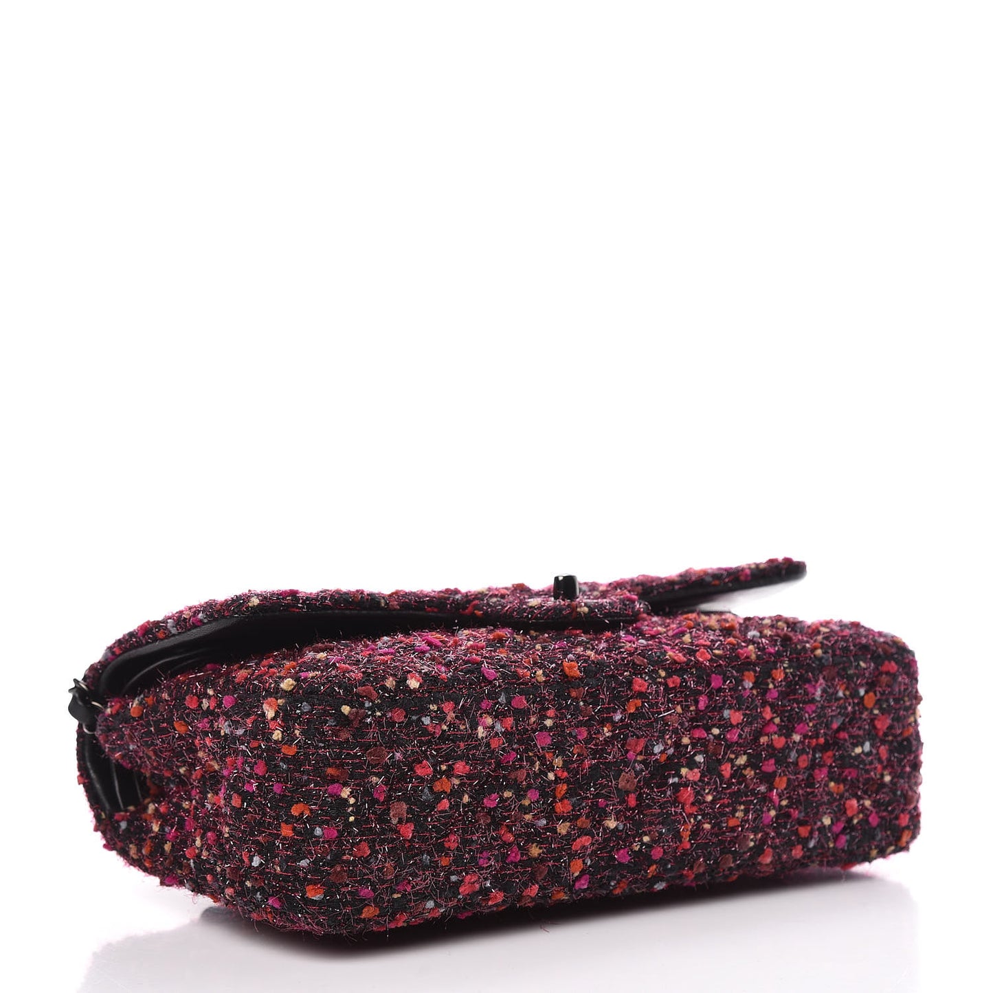 Tweed Quilted Medium Double Flap Multicolor
