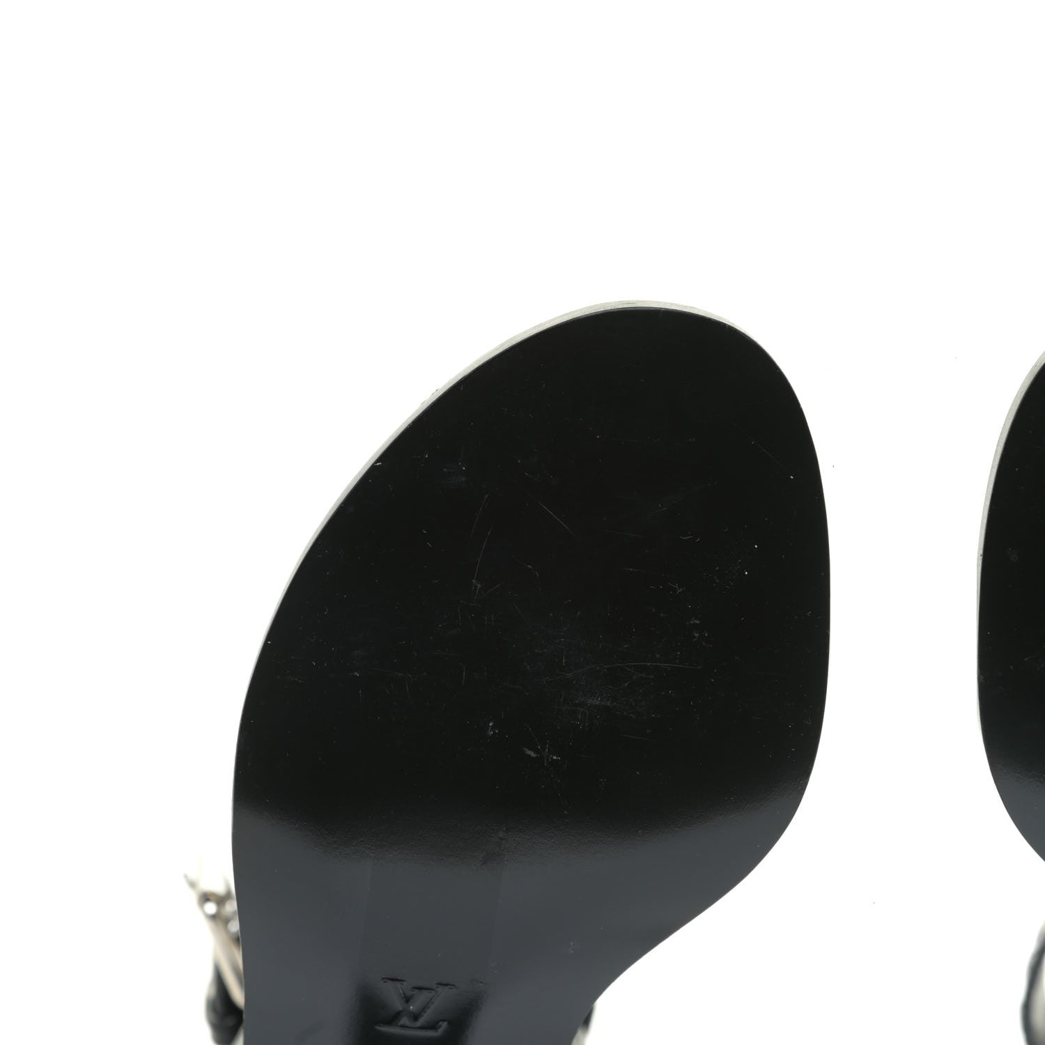 Louis Vuitton Calfskin Monogram Passenger Sandals 39 Black 7 of 14