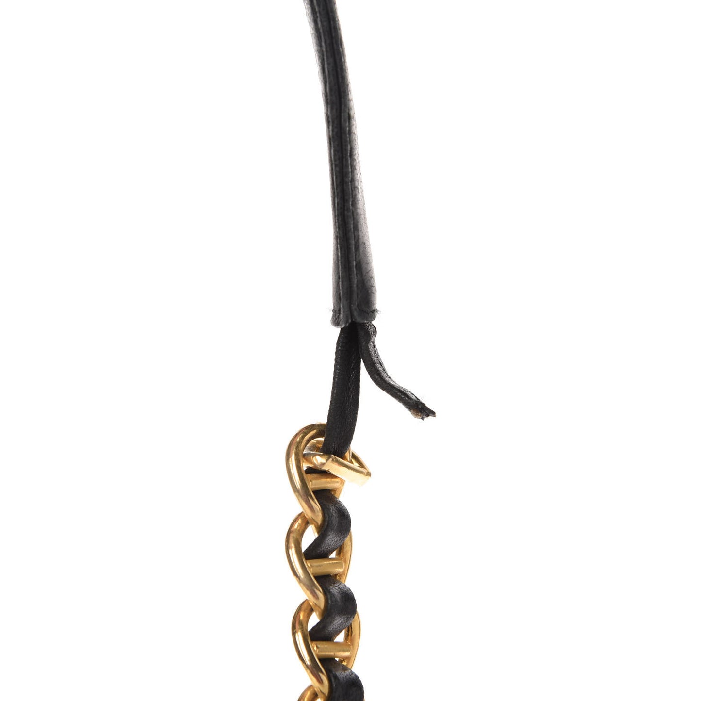 Tessuto Nylon Chain Shoulder Bag Black