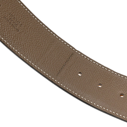 Hermes Epsom 38mm Constance H Belt 100 Gold Etoupe 8 of 9