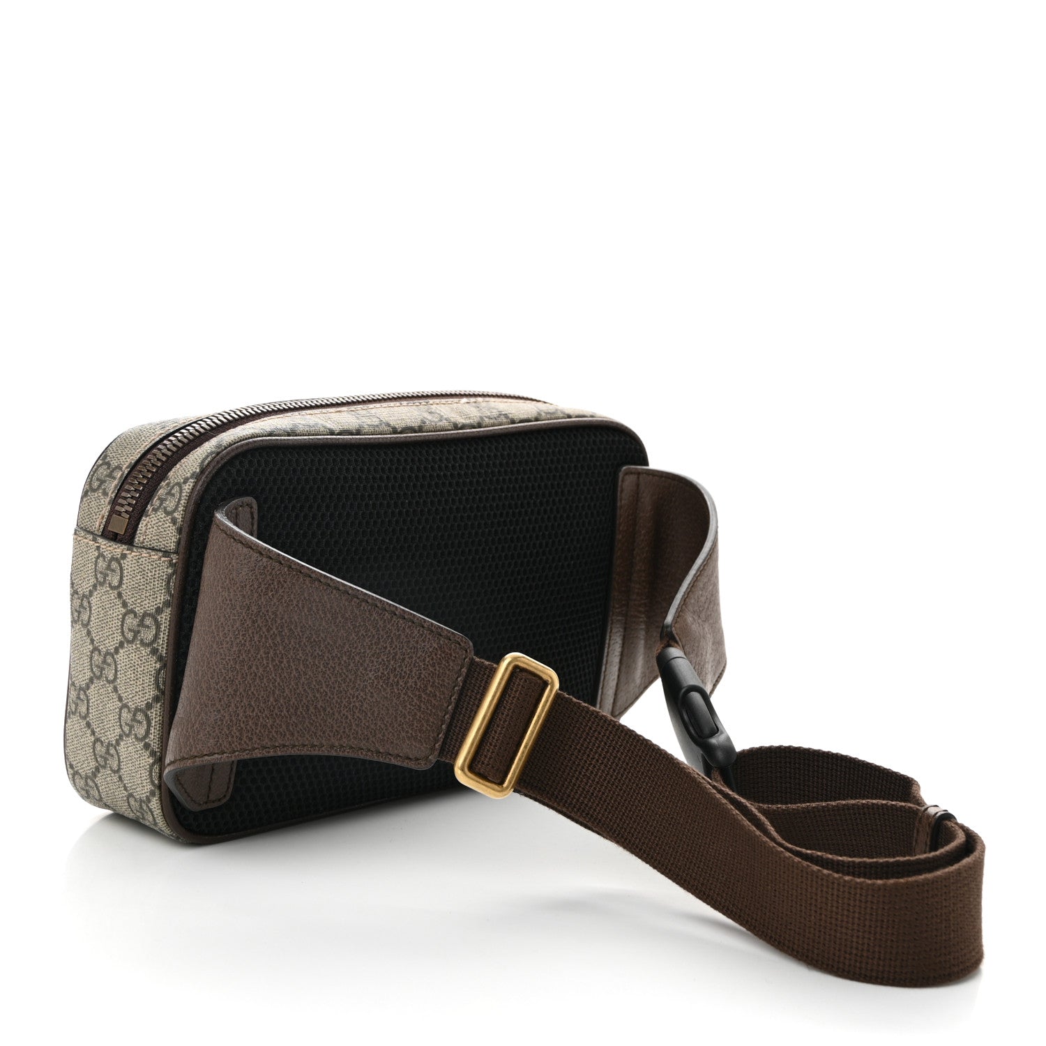 Gucci Soft GG Supreme Monogram Medium Ophidia Belt Bag Dark Brown 3 of 11