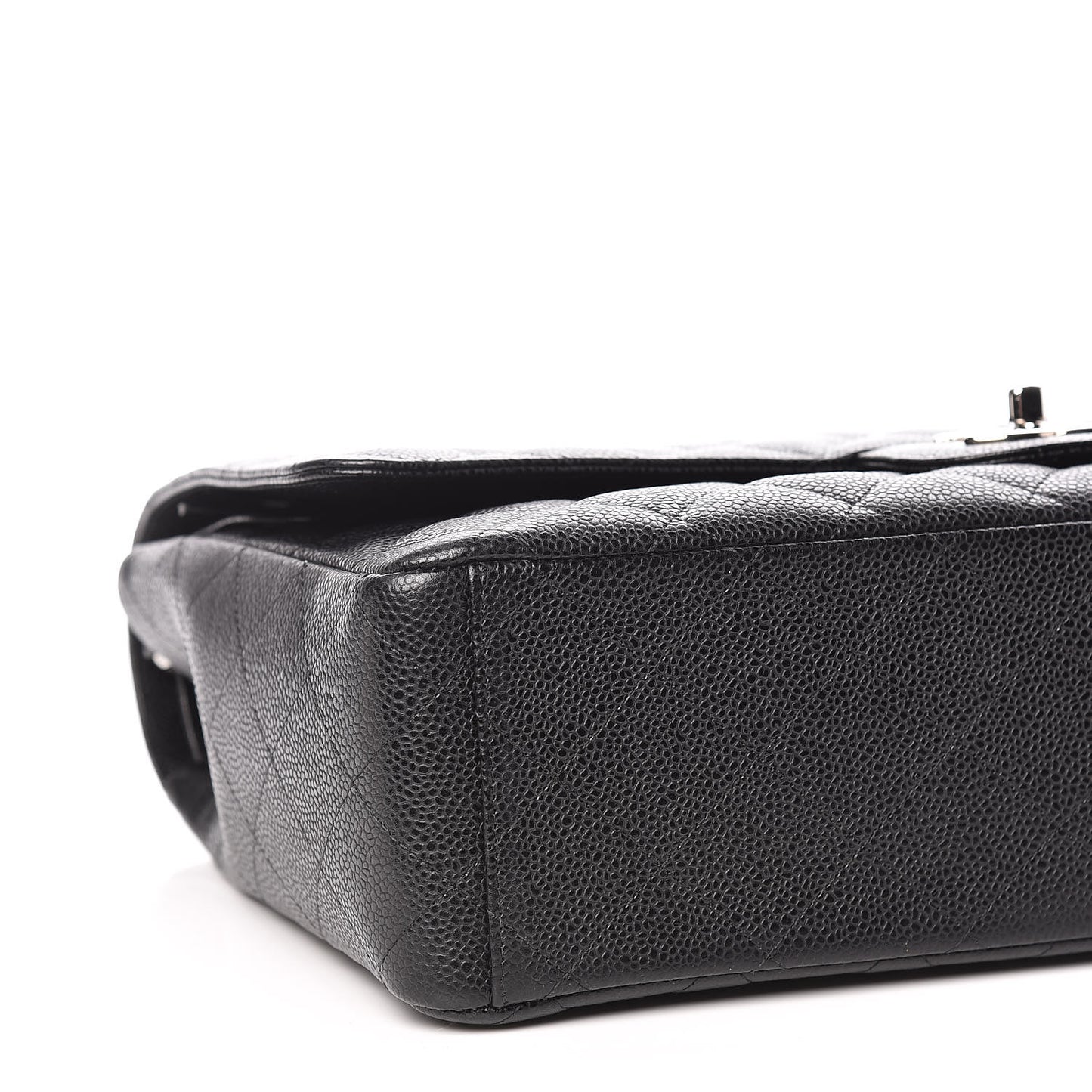 Caviar Quilted Maxi Double Flap Black