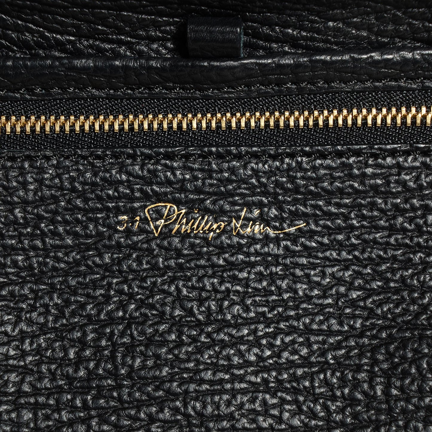3.1 Textured Calfskin Medium Pashli Satchel Black