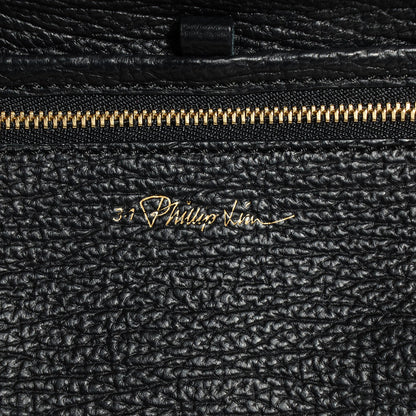3.1 Phillip Lim 3.1 Textured Calfskin Medium Pashli Satchel Black 7 of 13