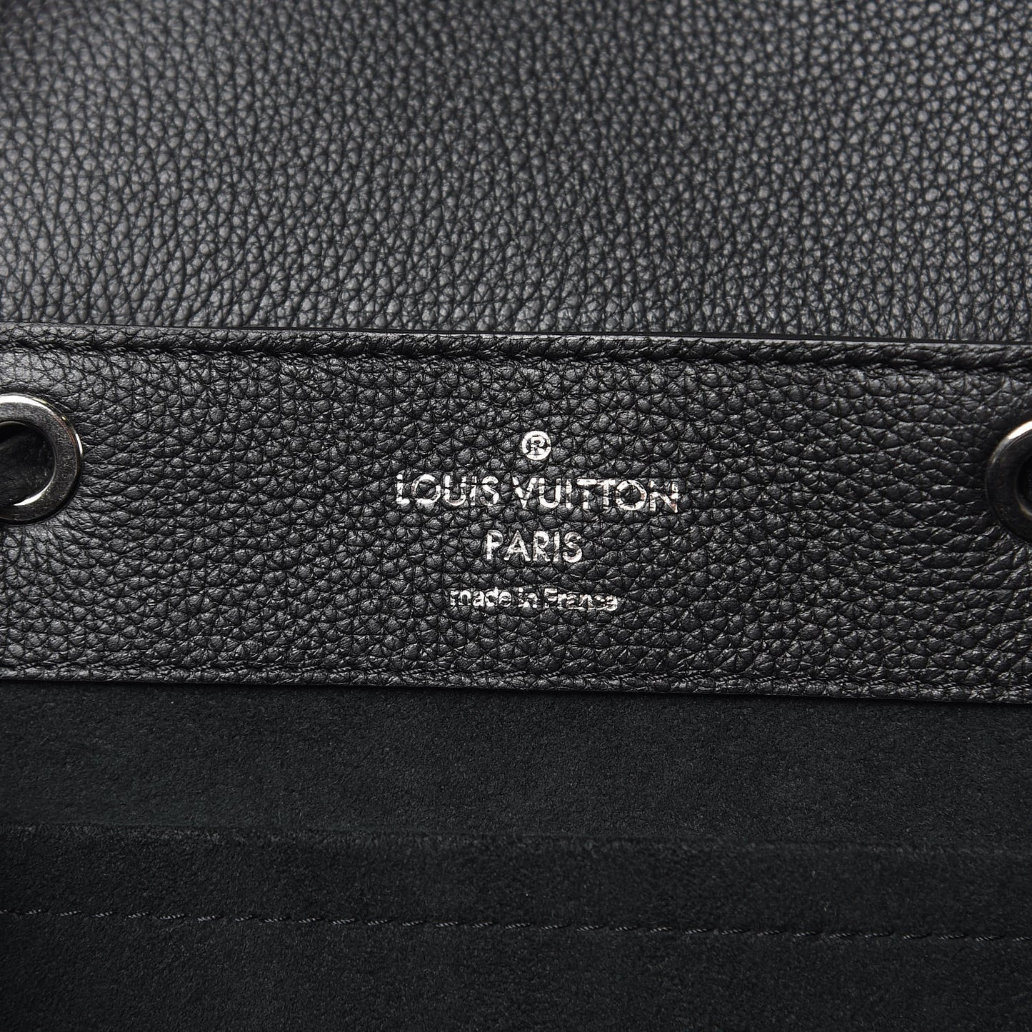Calfskin Lockme Backpack Black