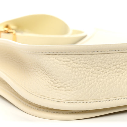 Hermes Taurillon Clemence Evelyne 23 Poche III Cream 9 of 11