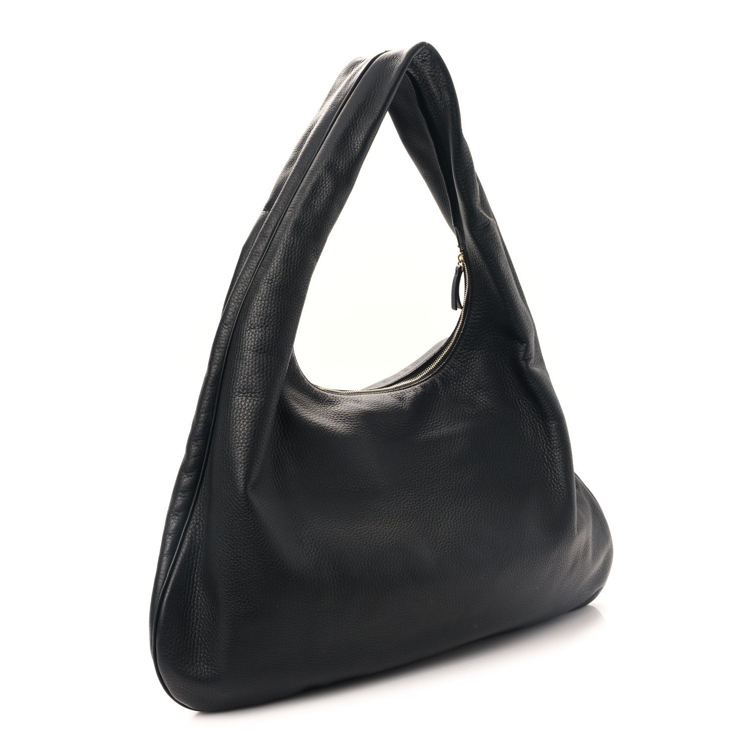 The Row Grained Calfskin Medium Everyday Shoulder Bag Black 3 of 8