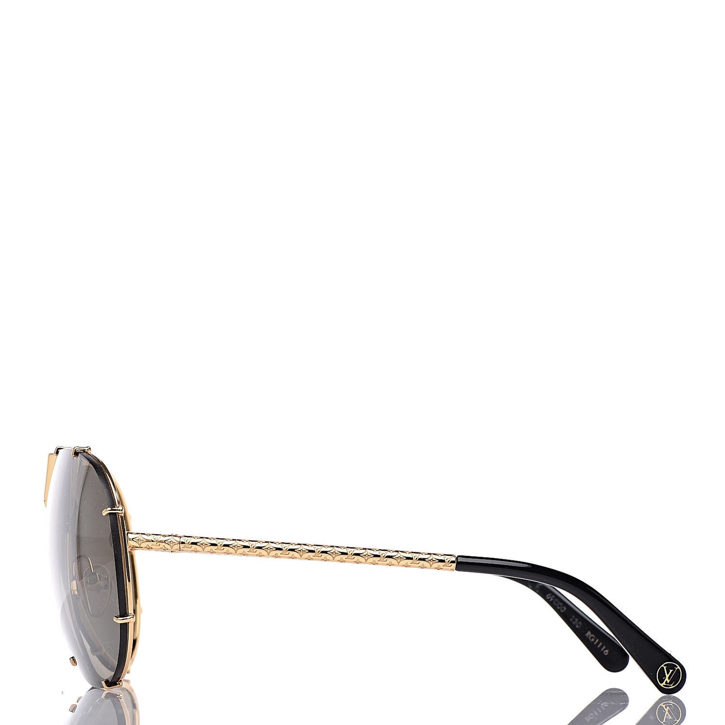 Metal LV Drive Sunglasses Z0897W Black Gold