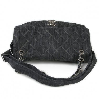 Chanel Denim Quilted Stretch Spirit Messenger Bag 4 of 16