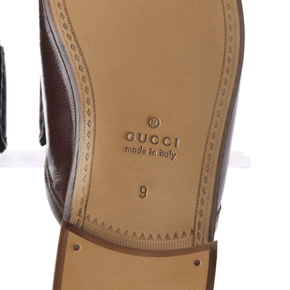 Gucci Goatskin Mens Horsebit Slippers 9 Light Brown 6 of 9