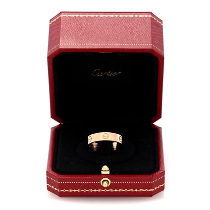 Cartier 18K Pink Gold 5.5mm LOVE Ring 63 10.25 5 of 5