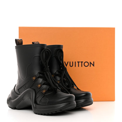 Louis Vuitton Mat Rubber Monogram LV Archlight Sneaker Boots 36 Black 9 of 9