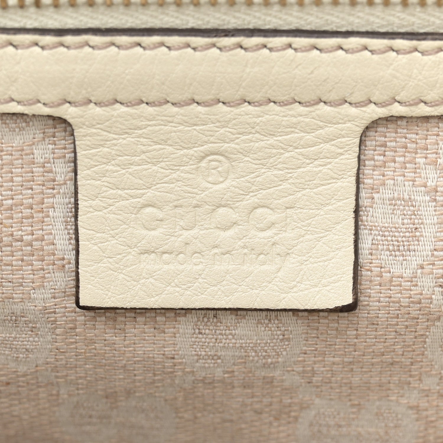 Gucci Grained Calfskin Medium Diana Bamboo Top Handle Tote Ivory 6 of 14