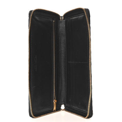 Bottega Veneta Nappa Intrecciato Zip Around Wallet Black 5 of 6