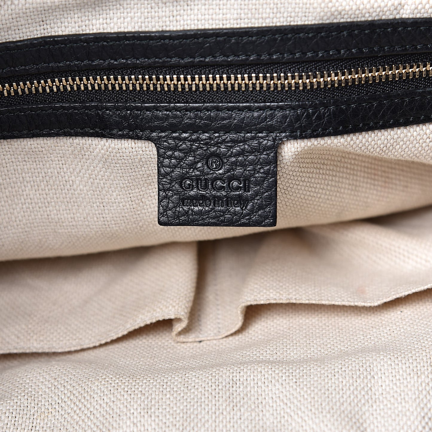 Pebbled Calfskin Large Soho Chain Shoulder Bag Black