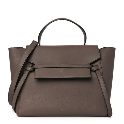 Celine Drummed Calfskin Mini Belt Bag Taupe 1 of 10