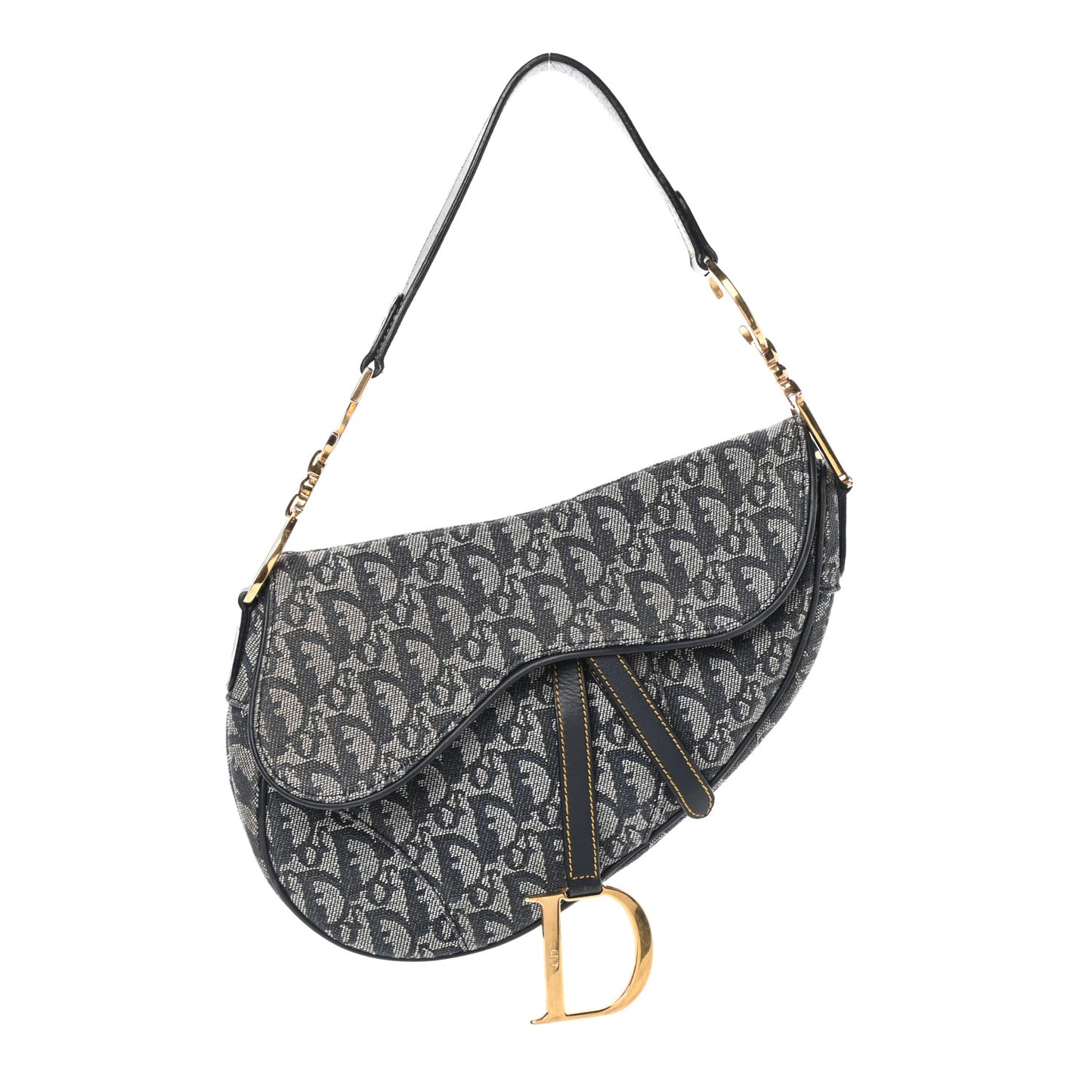 Monogram Saddle Bag Blue