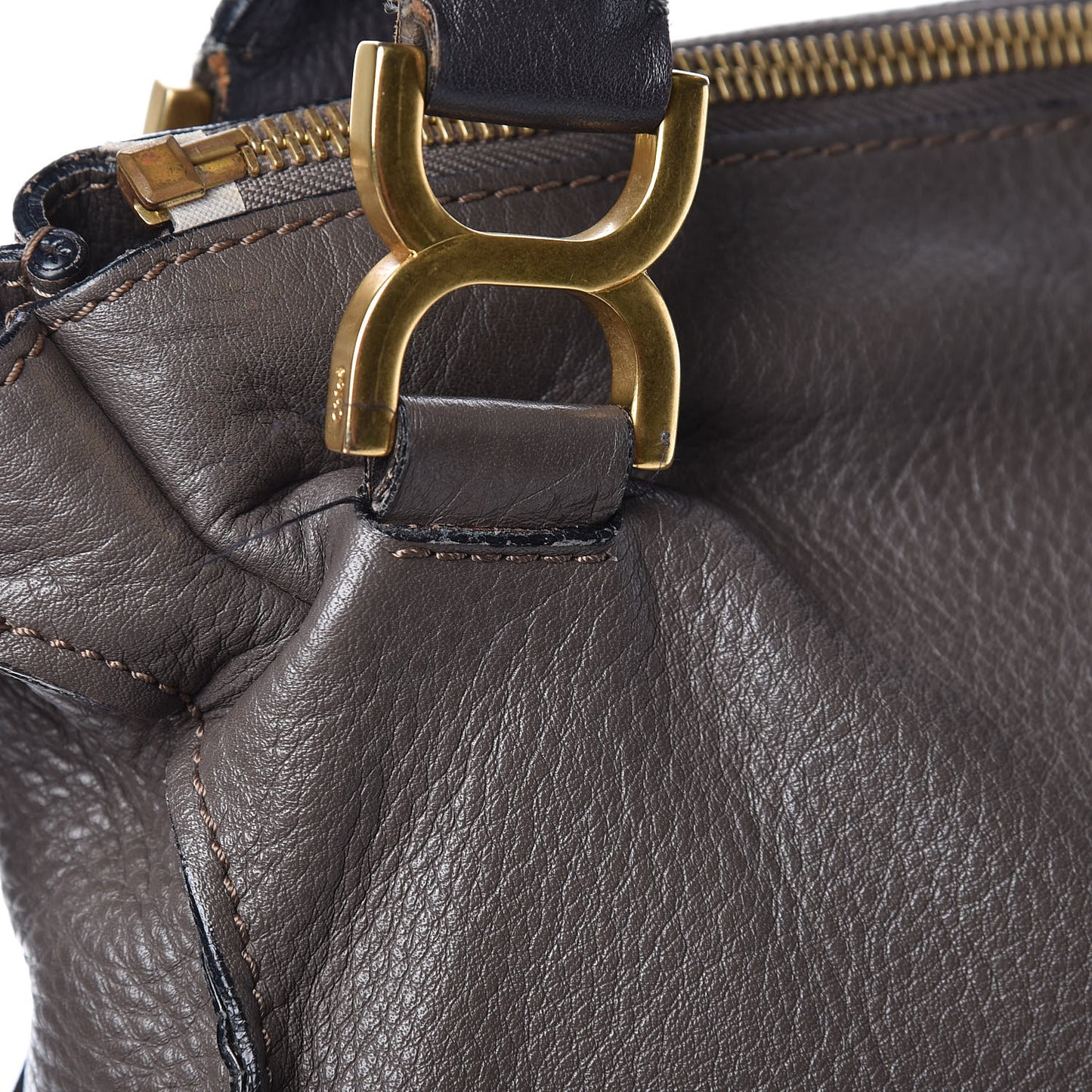 Calfskin Medium Marcie Satchel Ash