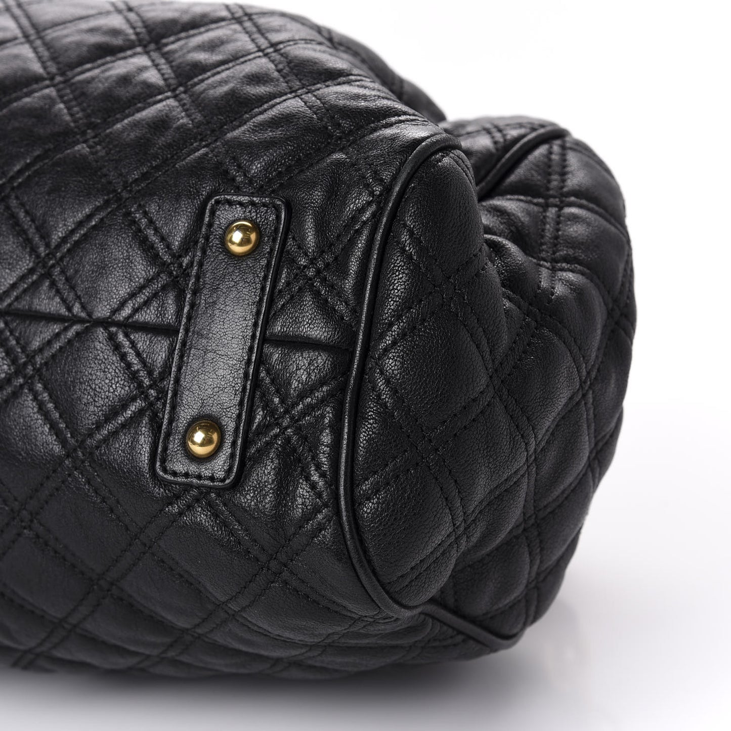 Calfskin Quilted Stam Black