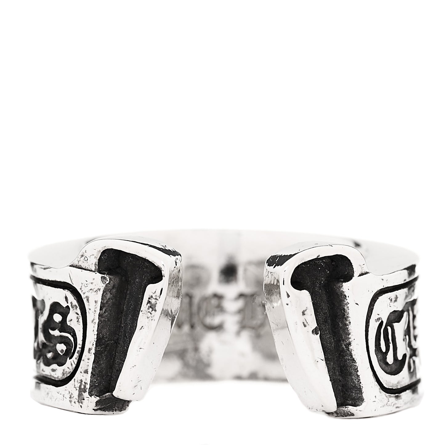Sterling Silver Diamond Horseshoe Ring 48 4.5