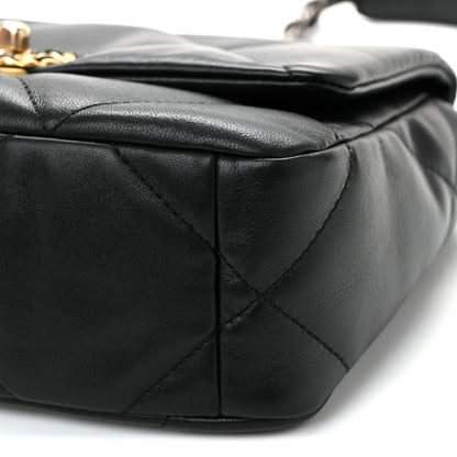Chanel Lambskin Quilted Medium Chanel 19 Flap Black 10 of 10