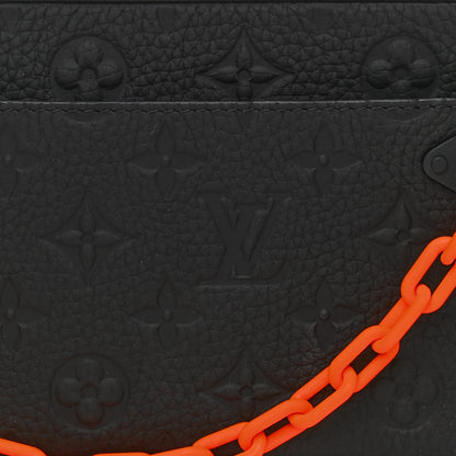 Louis Vuitton Taurillon Monogram Uniformes Solar Ray Soft Pochette Volga Belt Bag Black 8 of 10