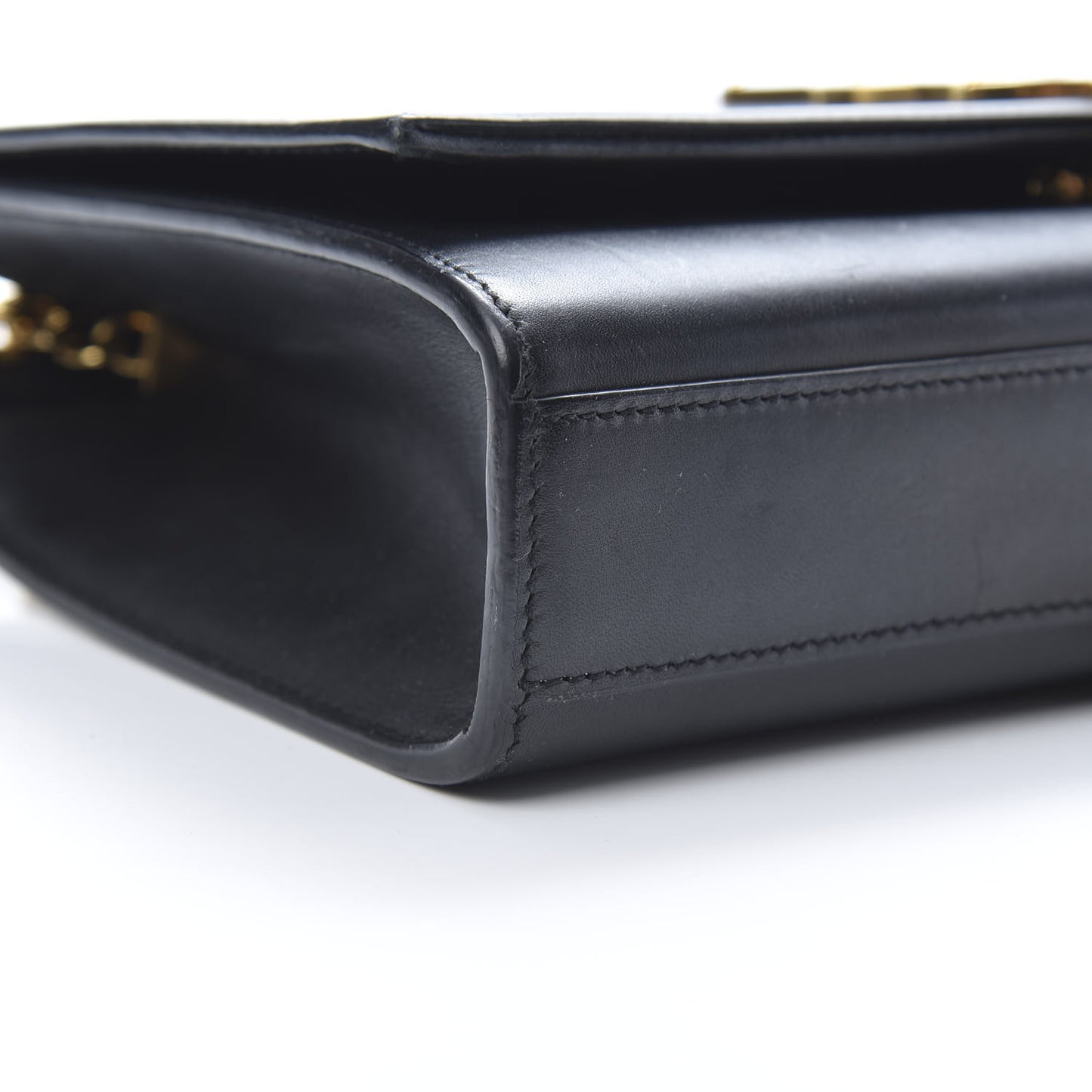 Smooth Calfskin Medium Classic Monogram Kate Tassel Satchel Black