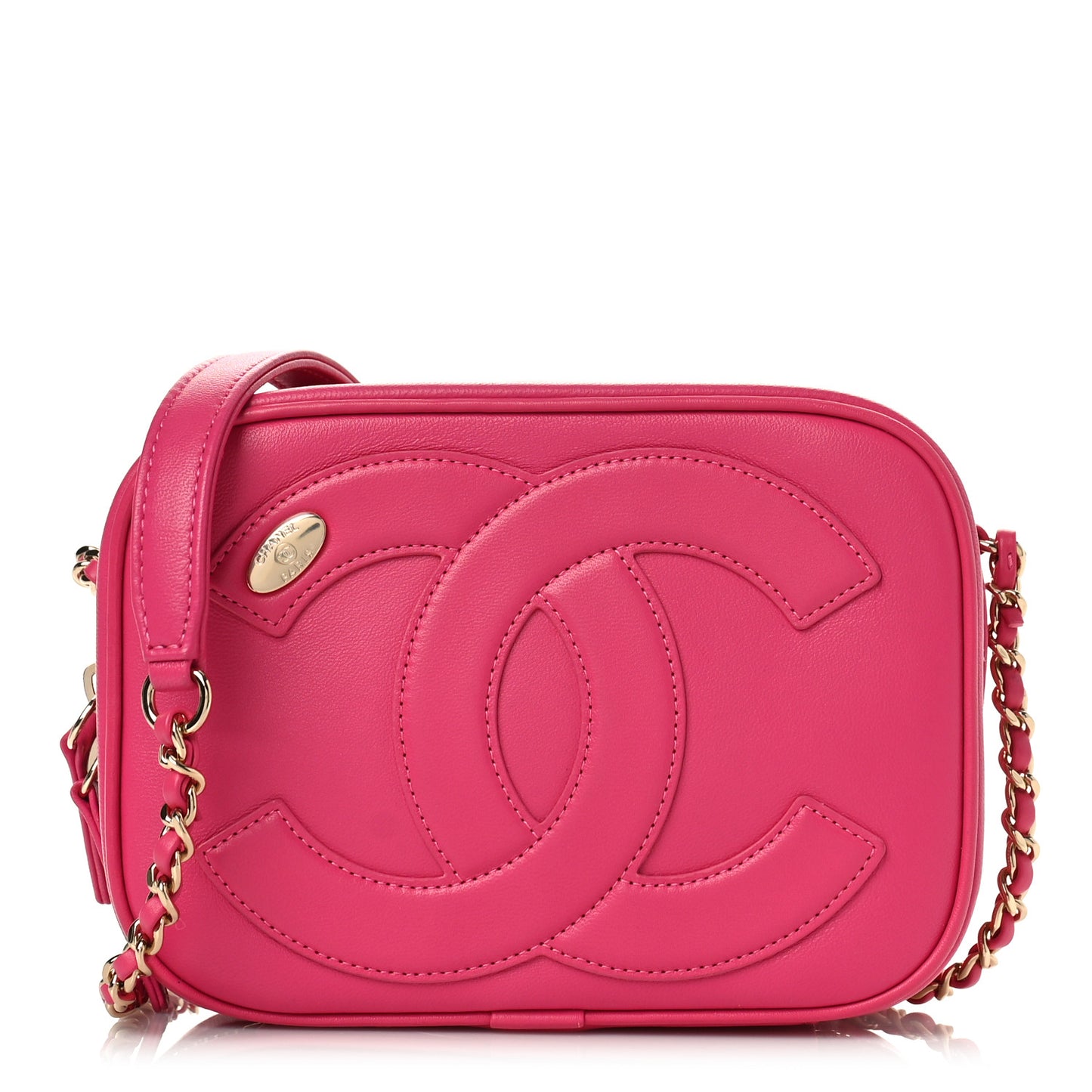 Lambskin CC Mania Camera Case Pink